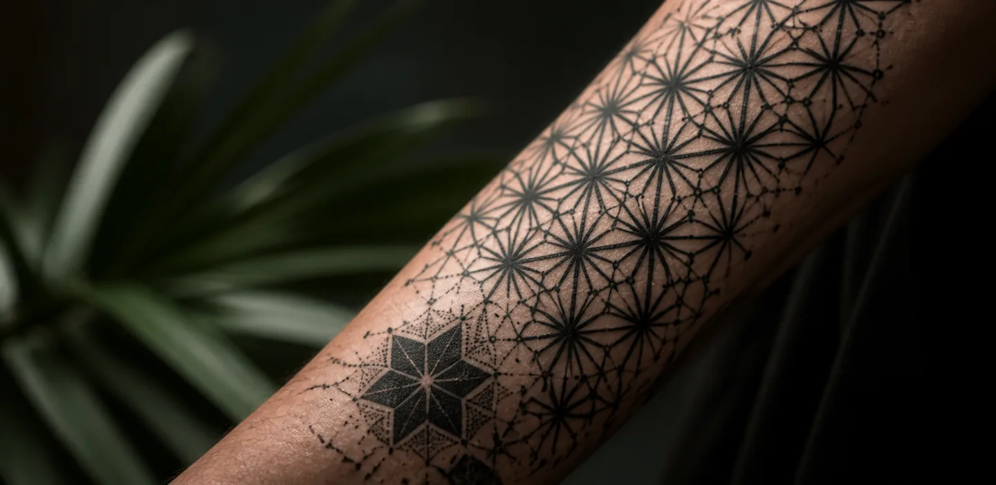 Przykład tatuażu w stylu Blackwork