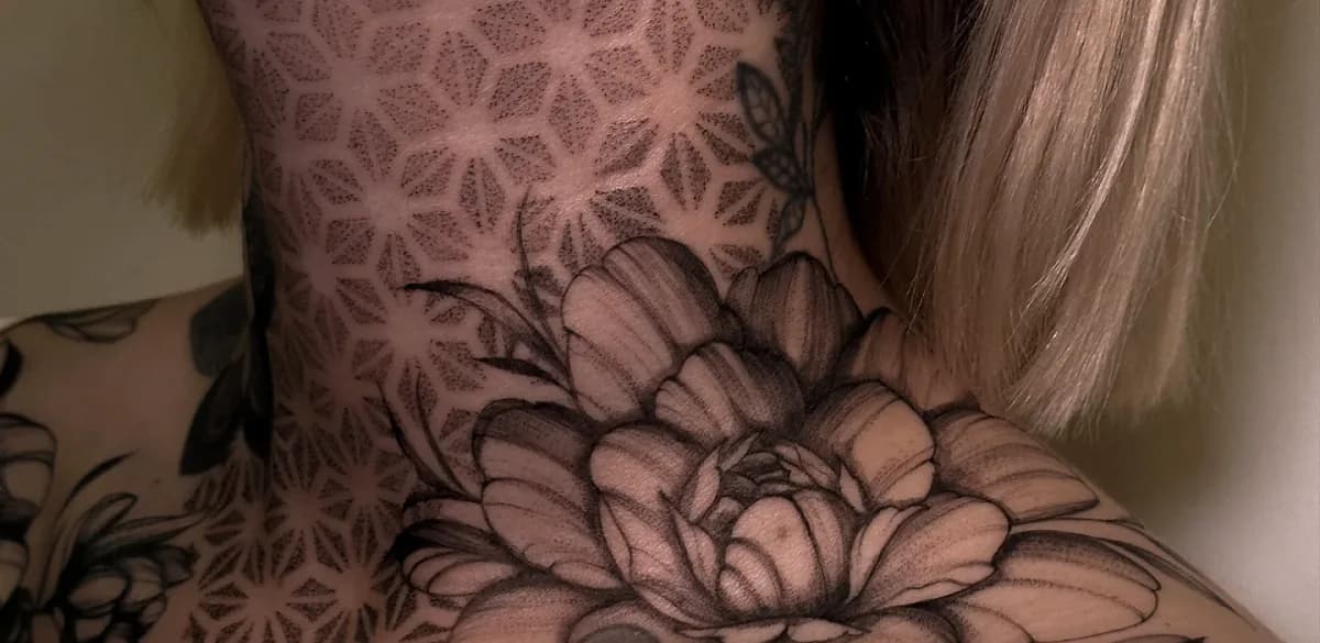 Przykład tatuażu w stylu Dotwork