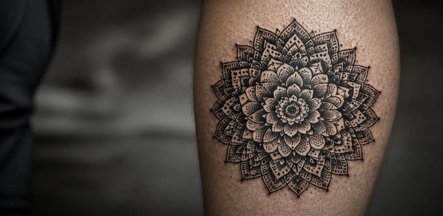 Przykład tatuażu w stylu Dotwork